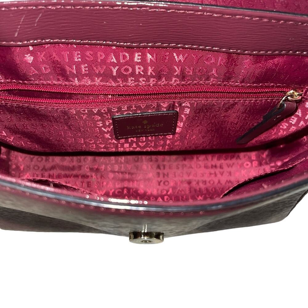 Kate Spade Brynlee Bixby Place Wine Burgundy Crossbody Purse - Picture 7 of 8